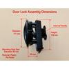 RV Special Bathroom Round Door Lock, Exterior Door Lock Accessories, Modified Compartment & Middle Door Lock