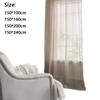 Lace Pattern Vintage Rod Pocket Curtains Tassel Design Geometry Striped Curtains  Window Treatment