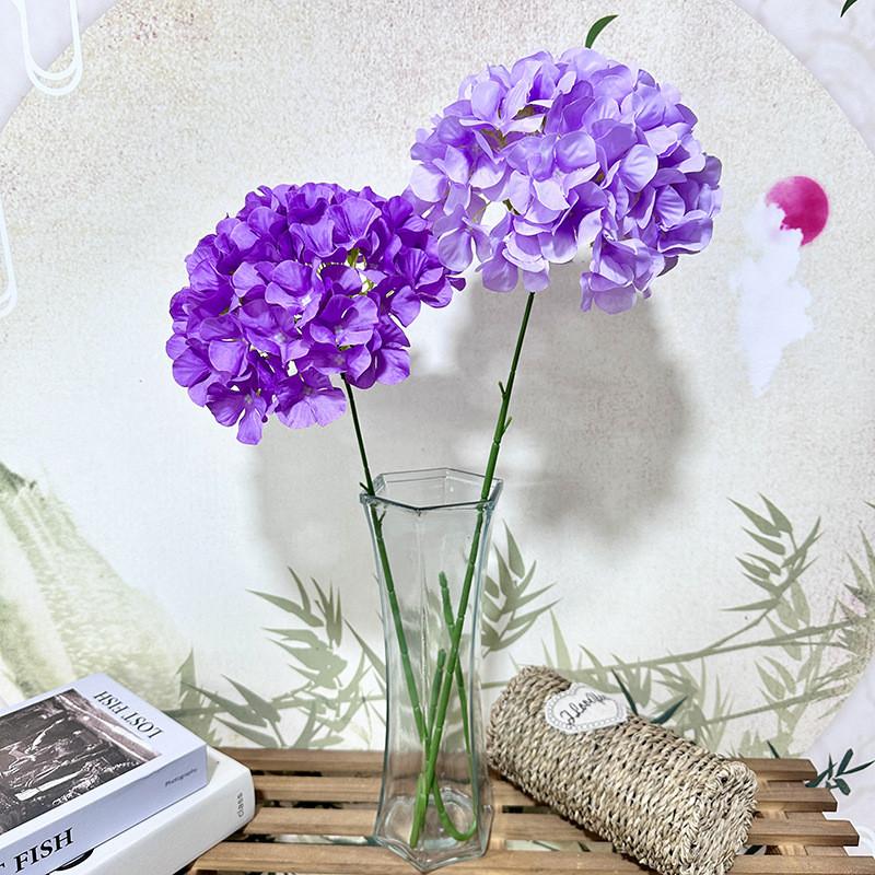 Multi Colored Simulated Hydrangeamacrophylla Artificial Bouquet For Decor Indoor