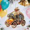 Enchanting Cinderellas Pumpkin Carriages Auto Interior Hanging Ornament Crafted from Acrylic for Gift Giving on Various Holidays