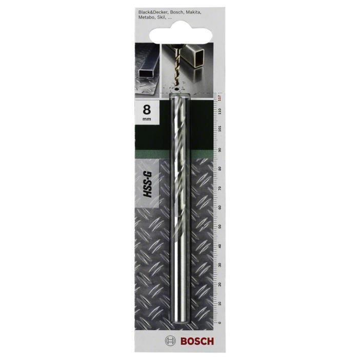 Bosch 2609255044, Perceuse, Foret Hélicoïdal, 4,8 Mm, Rotation Vers La Droite, 4,8 Mm, 8,6 Cm