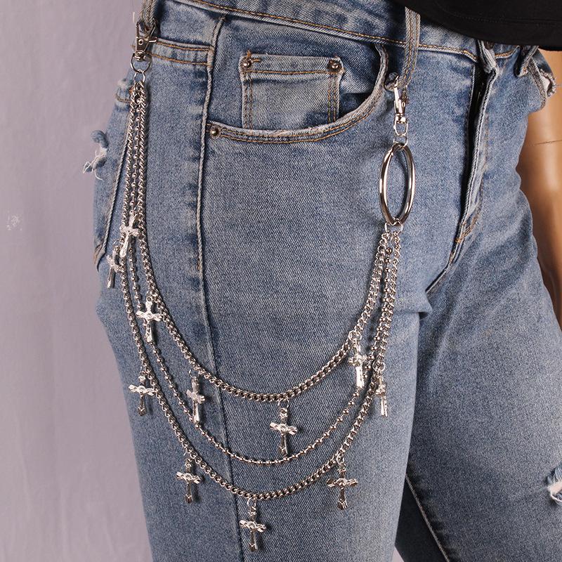 Men'S And Women'S Trousers, Waist Chain Decorative Belt Accessories, Punk Chain Chain Jk Street Hip Hop