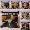 W-Wind Breaker W-Webtoon Cushion Cover Summer Coolness Linen Fabric Double-Sided Printing Pillow Case Sofa Home Decor Gift