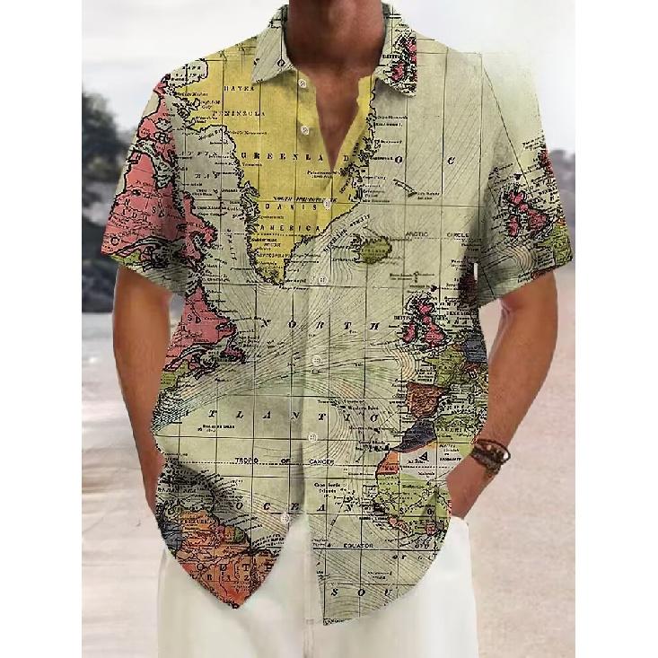 2026 men's short sleeve shirt casual