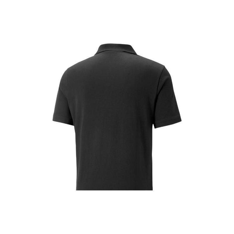 Puma Polo tričko s krátkým rukávem s potiskem loga Pánské topy Černá 677139-01