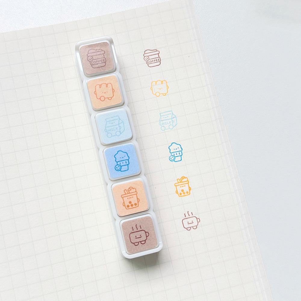 Cartoon Scrapbooking Stamp Kawaii Press Inkpad Stamps New Stamps Decorative  Journal Planner