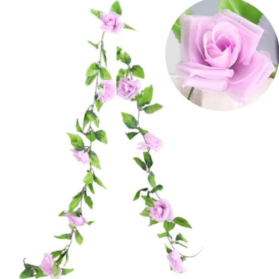 2,35 m umělý květinový listový ratan vinná zahrada park klimatizační trubka