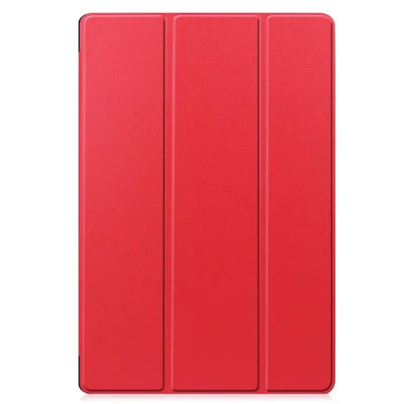 Чехол для планшета Samsung Galaxy Tab S7 FE 12,4 SM-T730, тройной складной Smart Shell для Samsung Tab S7 Plus, чехол Tab S8 S7 11 Tab S8 X700 11 inch красный