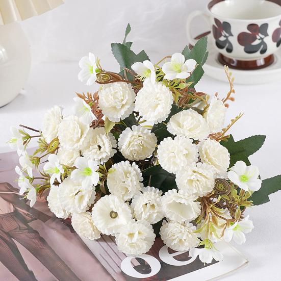 Simulovaná kytice květin Realistický dotek Neuvadající Umělé květiny Střed stolu Svatba Oslava Domácí dekorace