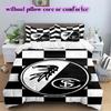 SC Freiburg Pattern Bedding Quilt Set Quilt Cover Pillowcase Home Decoration Birthday Gift (1 * duvet cover + 2 * pillowcase, without core)