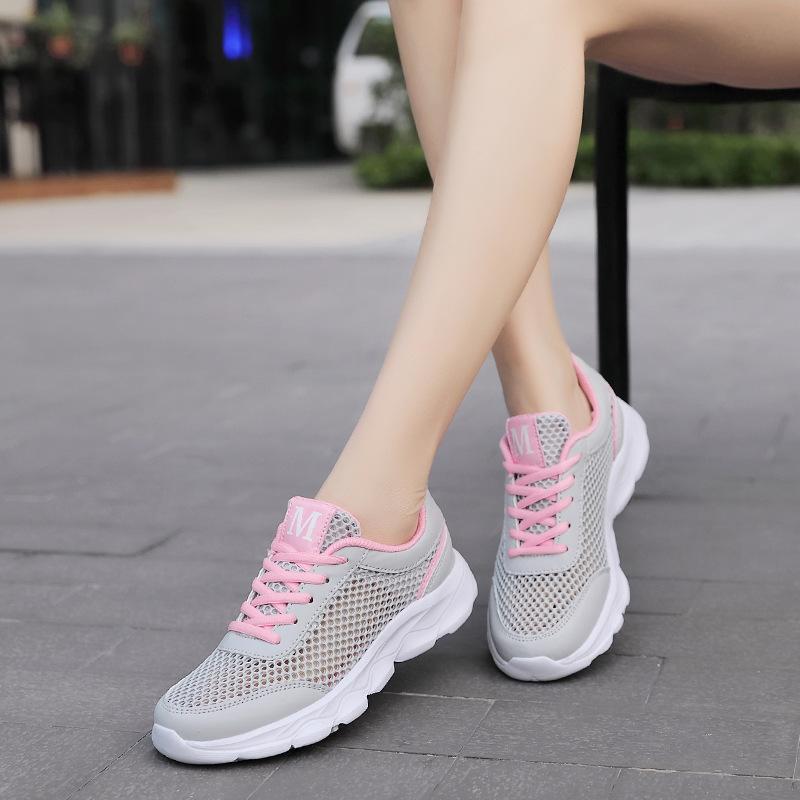 Fashion Autumn New Running Shoes Women's Sports Shoes Mesh Anti Slip Breathable Soft Sole Lightweight Casual Shoes