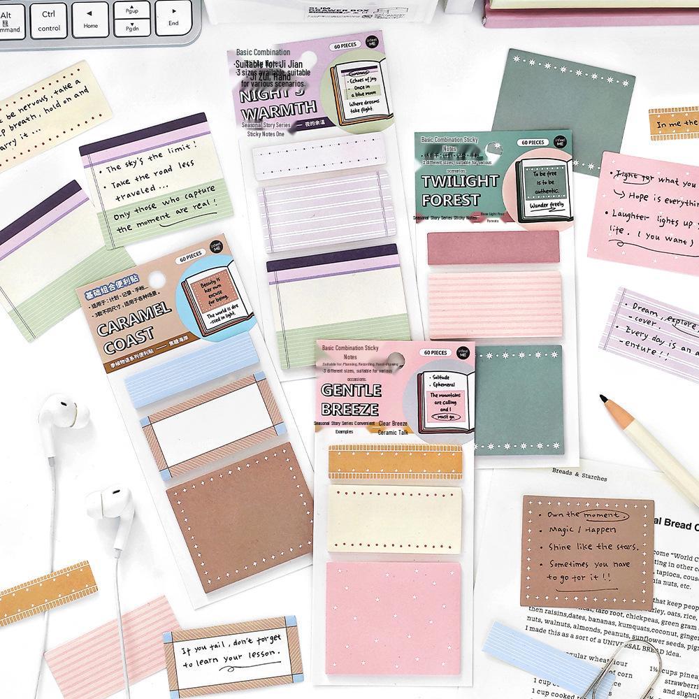 Infeel.Me Tearable Sticky Notes - Season Story Collection for Students & Planning