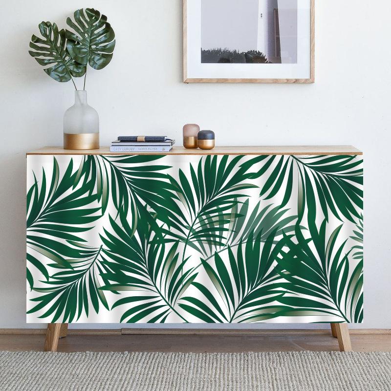 Floral Printed Cabinet Curtain Kitchen Cabinet Curtain Self-Adhesive Half-Curtains Dustproof Bookcases Cupboard Short Curtains