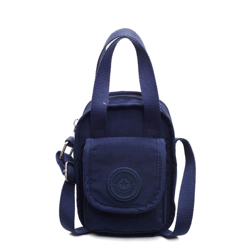 

Мини нейлоновая сумка для мамы, женская сумка через плечо, сумка для мобильного телефона синий