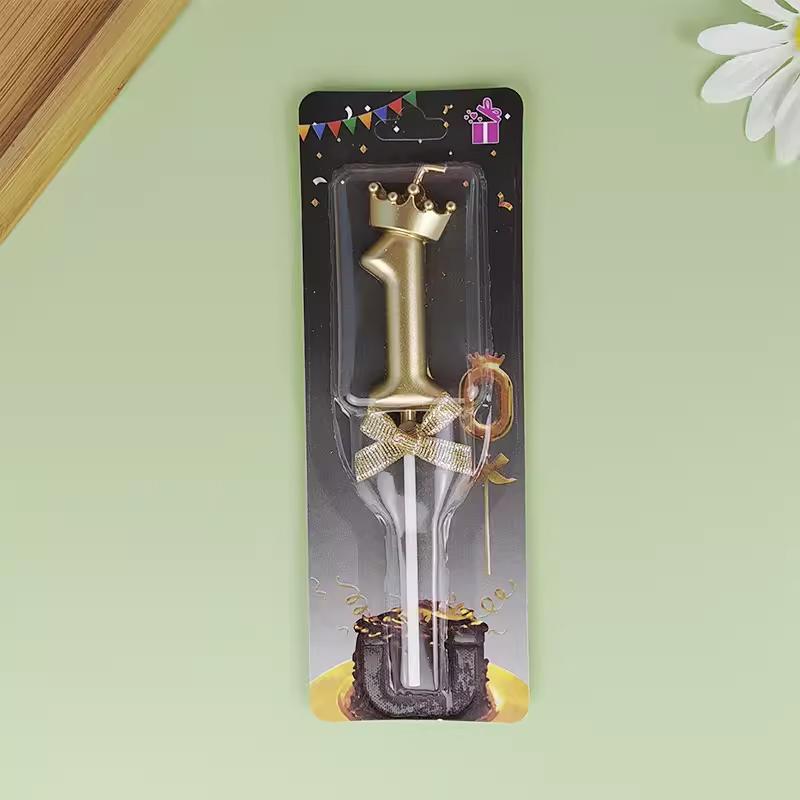 

Корона Бант Цифровая Свеча С Днем Рождения Украшение для Торта Номер для Первого Дня Рождения Ребенка Украшение для Десертного Стола 0-9 Свеча