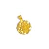 Vietnam Gold-Plated Brass Flower Pendant Necklace - Women's Frosted Fashion Clavicle Chain