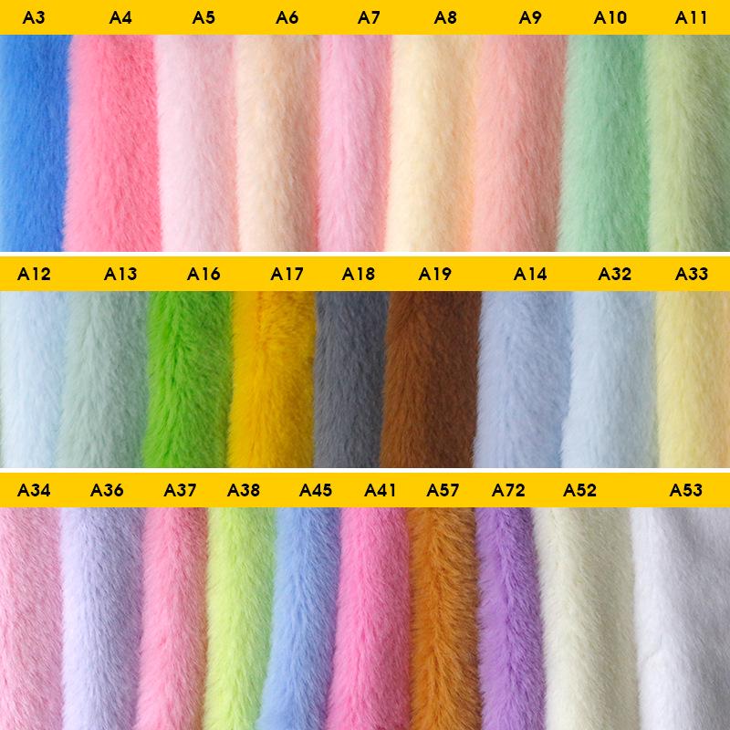 Material Pluș Iepure Rex Imitație 5mm - Opțiuni Multicolor pentru Jucării, Îmbrăcăminte, Perne