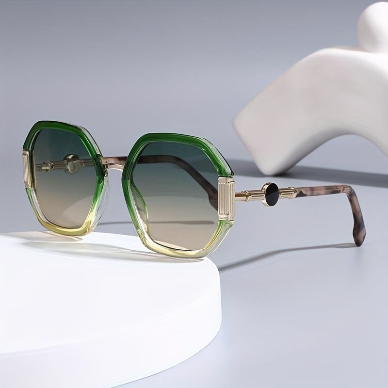Vintage Polygon Round Frame Sunglasses, Fashionable for Women And Men