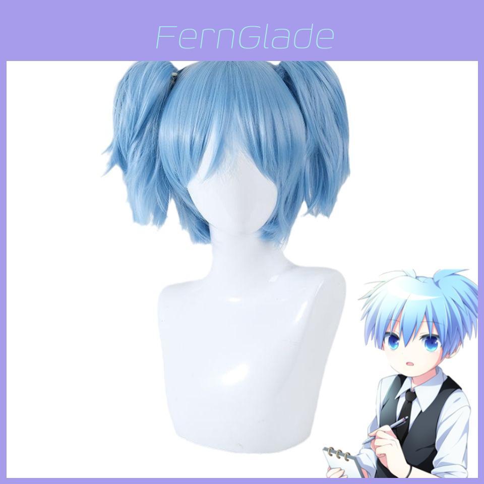 Assassination Classroom Shiota Nagisa Cosplay Wig With Double Ponytail For Costume Parties