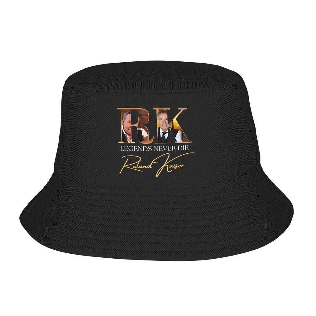 Roland Kaiser Bucket Hat Eurovisions Hawaii Fisherman Caps Portable Vacation Sun Hats For Couple Trendy Custom DIY Cap