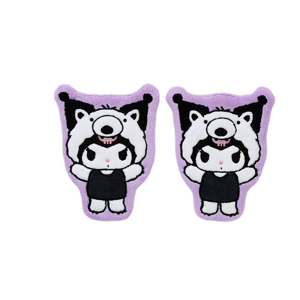 Kuromi Cartoon Thickened Absorbent Coral Fleece Hanging Hand Towel