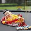 Maitreya Buddha Car Ornament: Creative Center Console Decoration for Safety and Style.