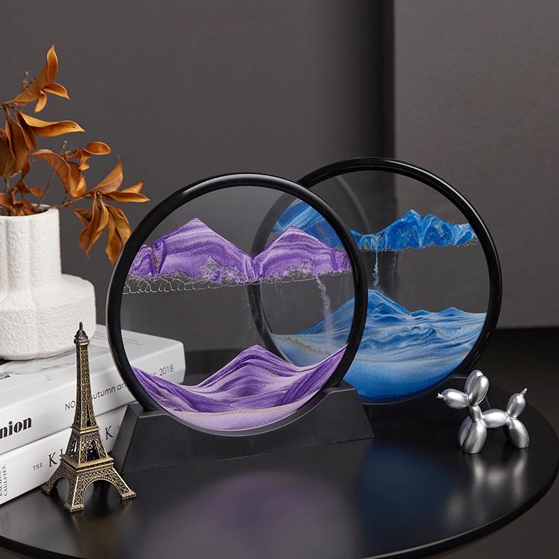 Colorful Quicksand Hourglass Painting - Office & Home Décor, Gift for Friends