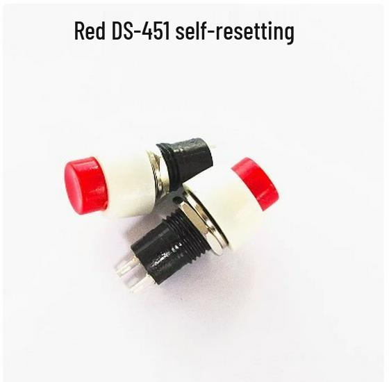 10MM DS-450/DS-451 Round Head Miniature Momentary Pushbutton Switch with Self-Reset and Self-Locking Features