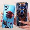 For Realme 9i 4G Case RMX3491 Transparent Cute Cat Fashion Butterfly Funny Painted Casing For Real me 9i 4G Cover