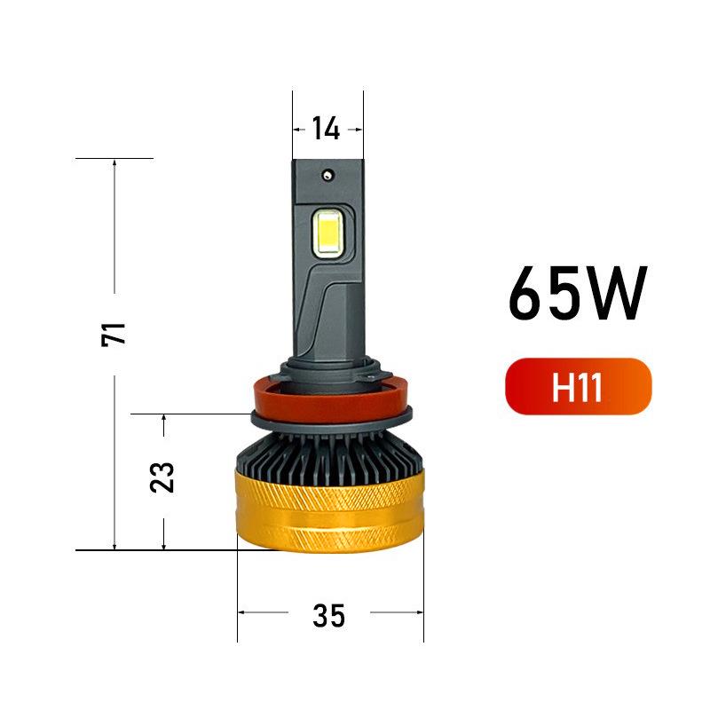 Universal Car LED Headlight Bulbs, 12V/24V, Super Bright H4 High/Low Beam, H7/H11