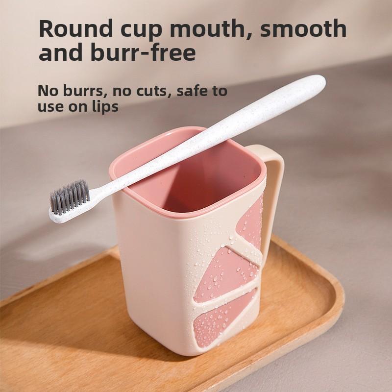Tazza al Limone, Bicchiere per Collutorio, Bicchiere per Articoli da Toeletta Domestici, Bicchiere per Spazzolino, Tubo Dentifricio, Portastuzzicadenti in Plastica