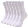 6 Pairs Men's Large Seamless Sweat-Absorbing Odor-Resistant Mid-Calf Socks for Autumn/Winter