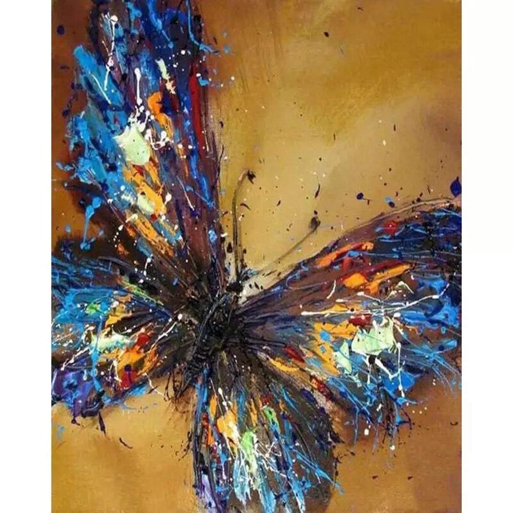 

5D Алмазная картина, вышивка крестом, бабочка, полная картина, художественные бусины, домашний декор, круглая