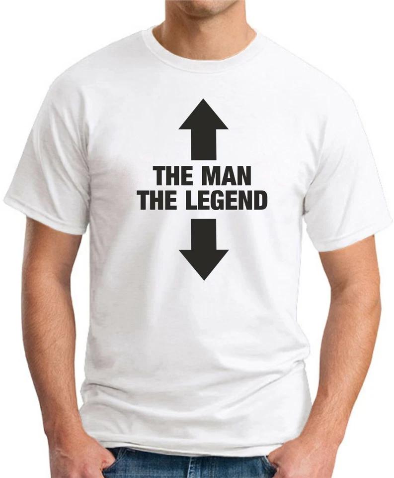 THE MAN THE LEGEND T-SHIRT   Funny Slogan Novelty Mens Geeky Gift Present Nerd 1 2XL