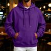 Men's Retro Hoodie Loose Fit Casual Pullover Sweatshirt for Fall Winter