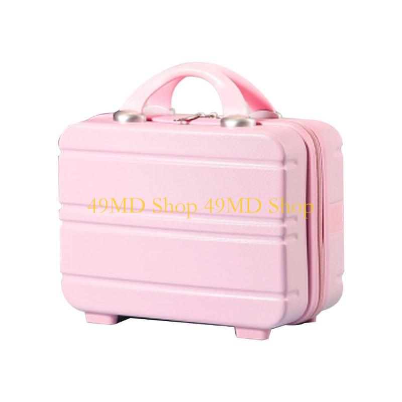 

49MD Travel Hand Luggage Cosmetic for Case Small Makeup Carrying Mini Suitcase розовый