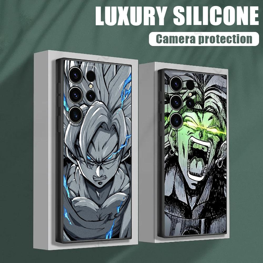 Anime D-Dragon Ball Son Goku Phone Case For Samsung Galaxy S25 S24 S23 S20 S21 FE S26 S22 Ultra 5G S26 Plus S25FE Silicone Cover