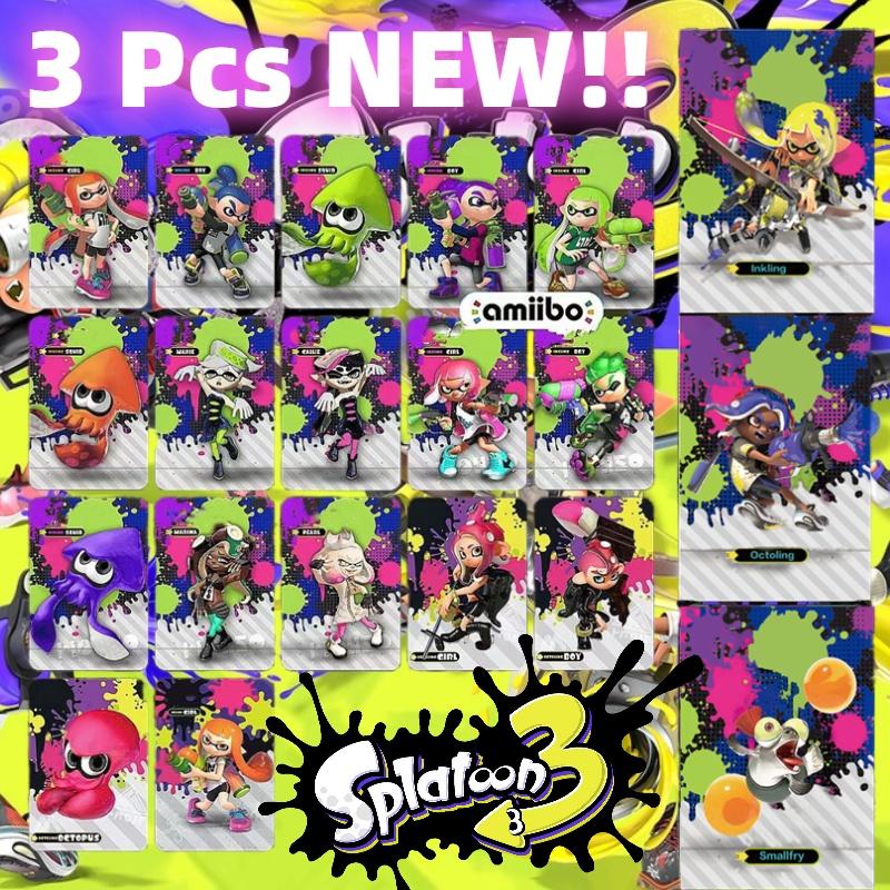 Splatoon3 Jet Warrior Amiibo Card Set For Nintendo Switch Limited Edition Clothing Cards Included
