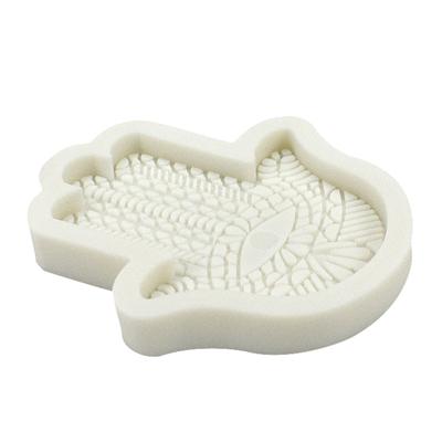 3D Fatima Hand Shaped Fondant Chocolate Mould Cake Topper Decorating Tools Epoxy Resin Silicone Mold Easy To Clean