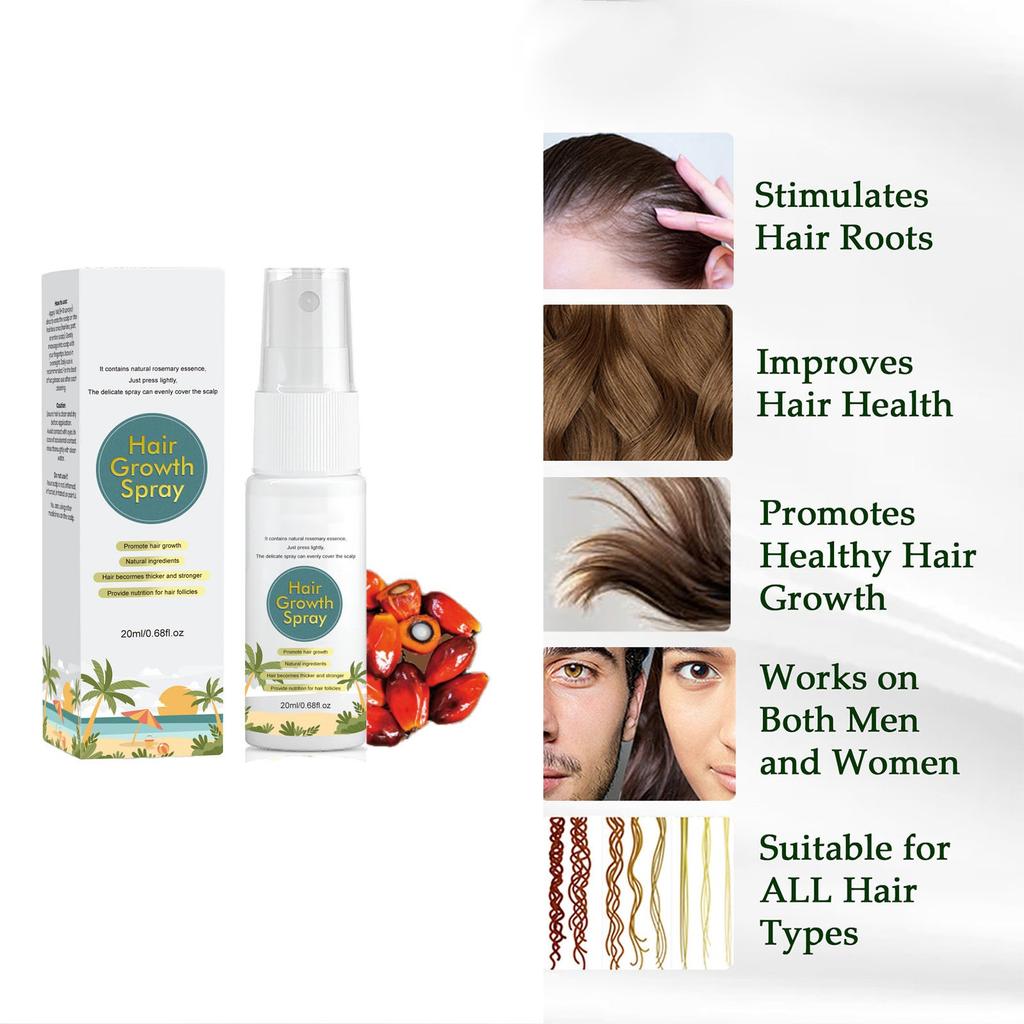 Batana Rosmarinus Oil Hair Care Prevent Hair Breakage Hair Growth Prevent Hair Loss Hair Care Nourish Scalp Spray 20ml