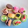 Handmade Resin Cake Accessories For Diy Keychains And Pendants Realistic 3d Simulation