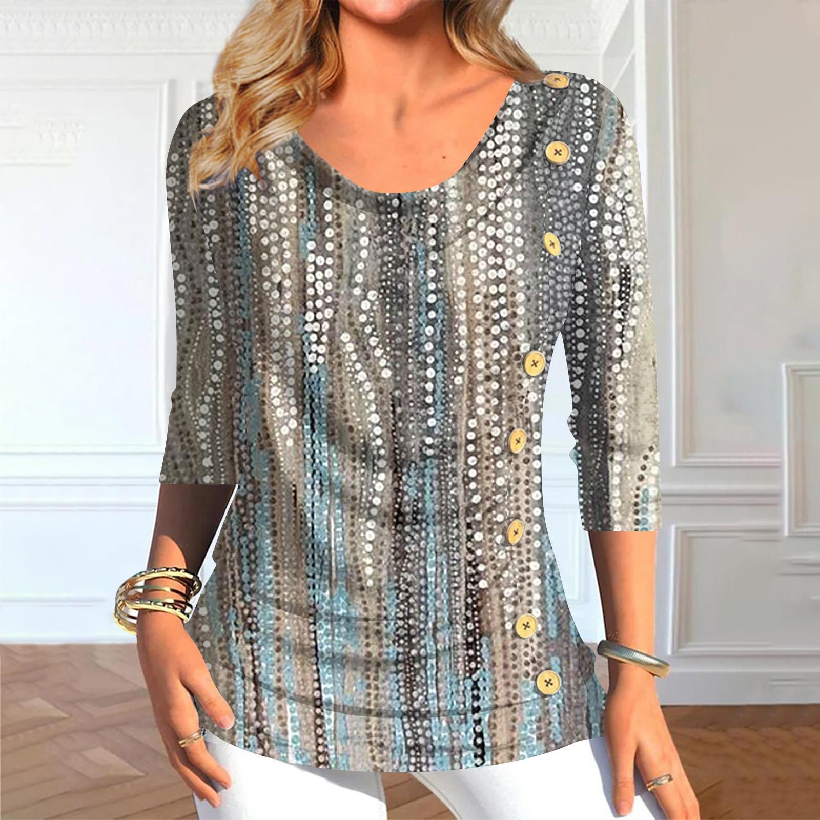 

Жіночі топи з рукавом 3/4. Літня асиметрична футболка. Приталені повсякденні топи. Футболки. Пуловери. Футболки. Літні топи. Топи з рукавом три чверті. XL срібний