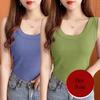 Einfaches und Elegantes Modal-Texturiertes Frühling Sommer U-Ausschnitt Camisole für Damen Basis Top