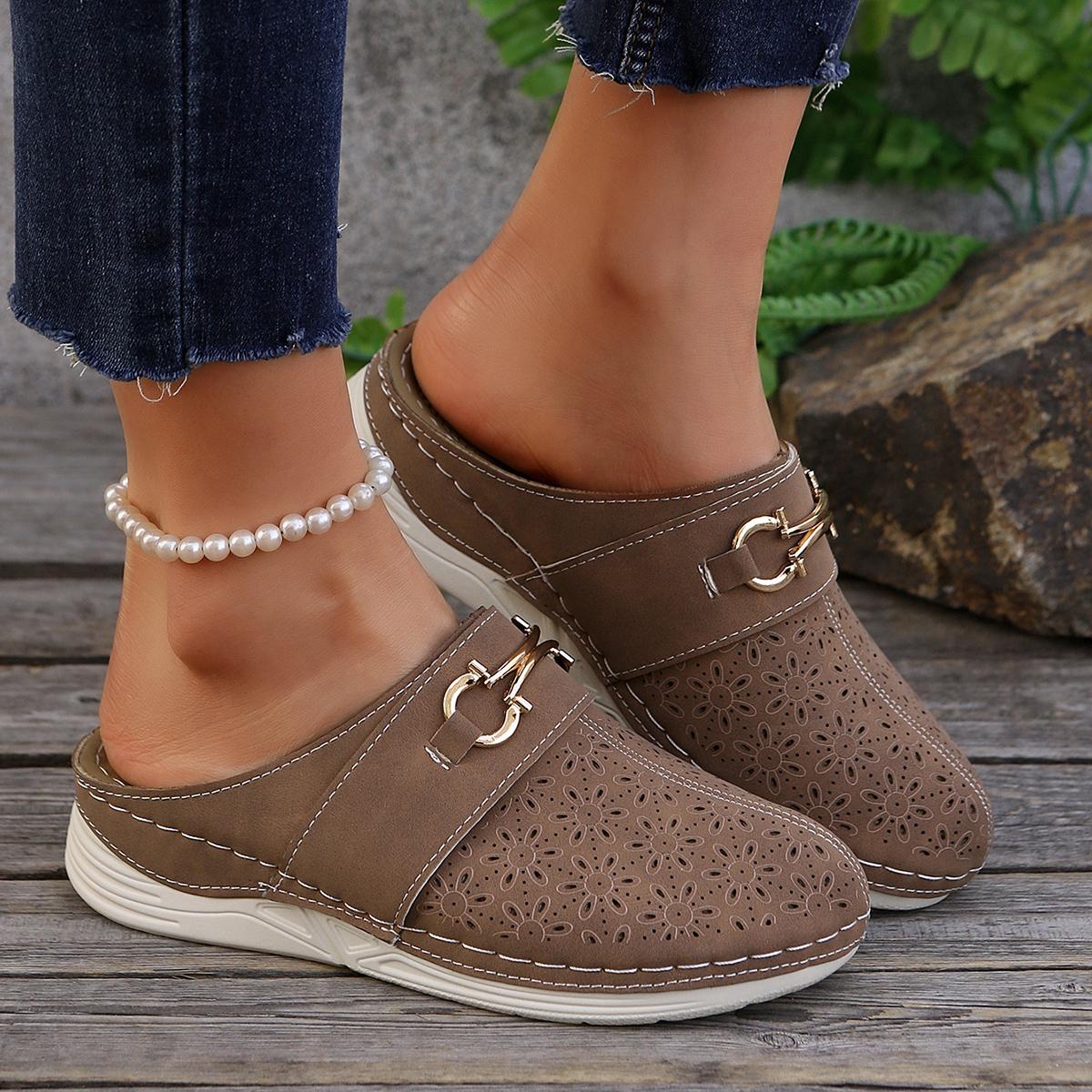 

Модный дизайн Шикарные женские сандалии на танкетке Легкие слипоны Обувь на платформе с комфортной амортизацией для повседневного стиля Мюли Шлепанцы 36 хаки