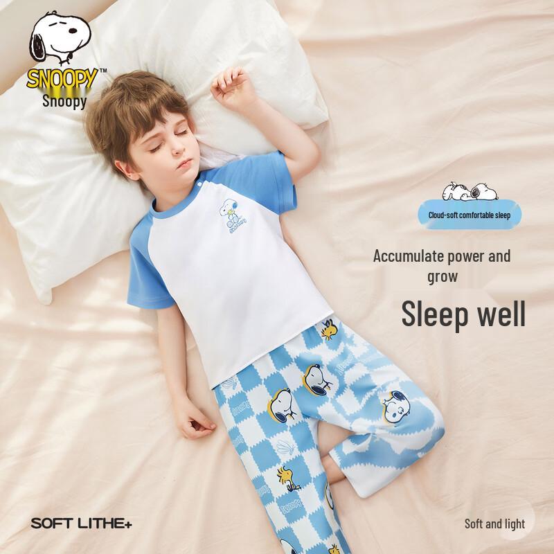 SNOOPY Kids  Summer Short Sleeve Sleepwear Set 120