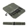 Kitchen Sheath Roll Bag Portable Water Proof Waxed   Chef Bag with 7 Slots for Outdoor Camping Picnic