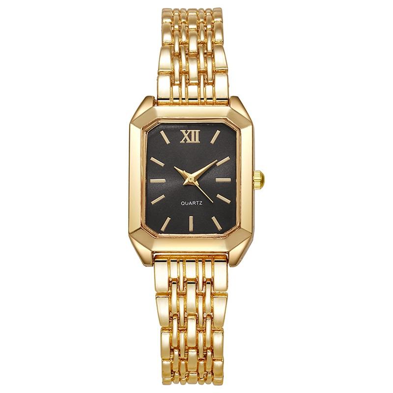 New Light Luxury Steel Band Fashion Simple Square Quartz Wristwatch for Women