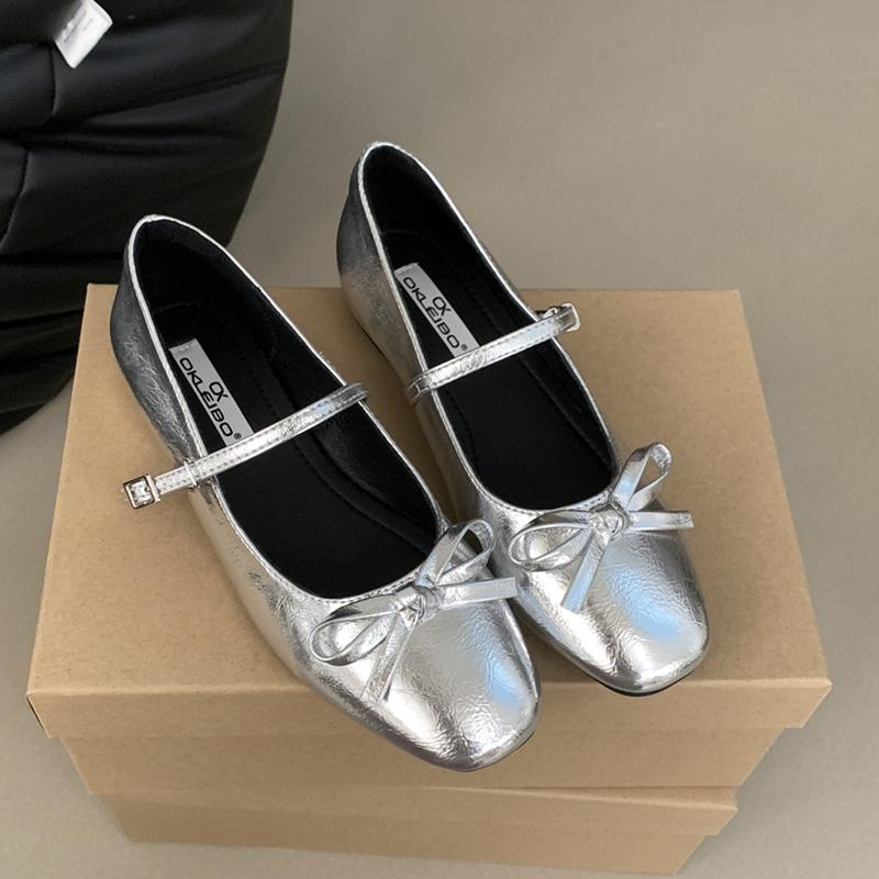 Fashion SUOJIALUN 2025 Spring New Brand Women Flat Shoes Fashion Round Toe Shallow Ladies Elegant Mary Jane Shoes Soft Dress Single Shoe