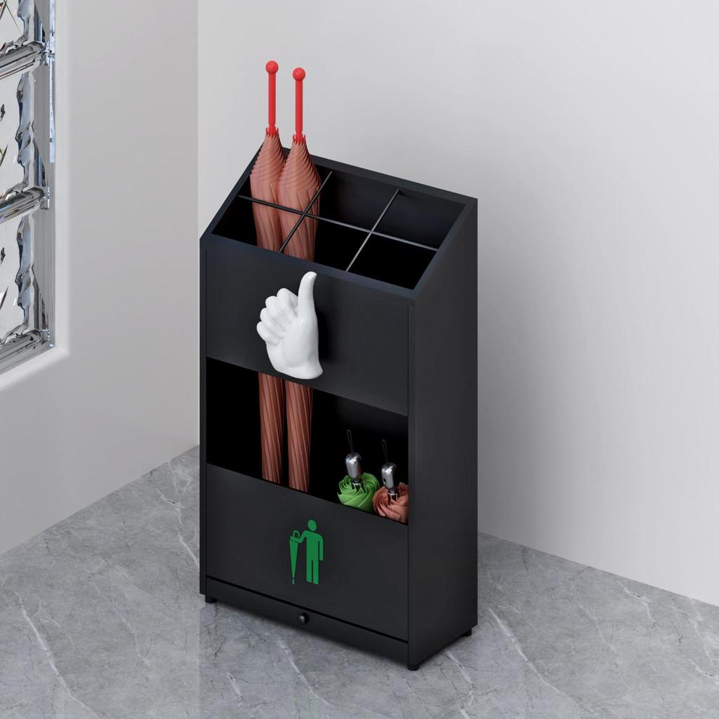 Kompakt paraplyställ för entréer, hotell och butiker