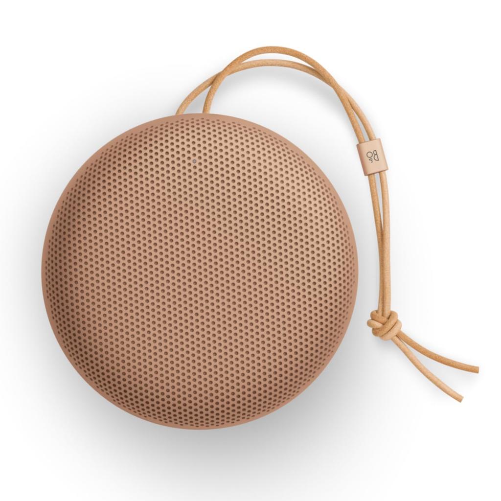 Bang & Olufsen Beosound A1 3rd Gen Portable Speaker, Honey Tone, Bluetooth Wireless, IP67 Certified, Waterproof & Dustproof, for Video Conferencing, 2
